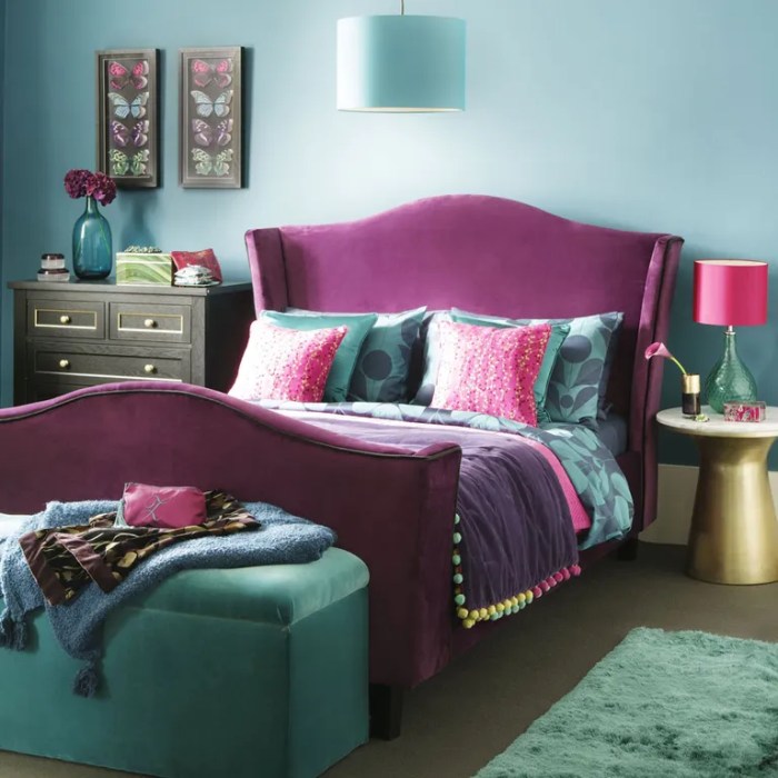 Jewel tone bedroom design