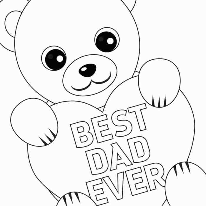 Fathers day coloring pages for kids