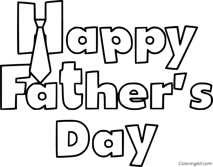 Fathers day coloring pages for kids