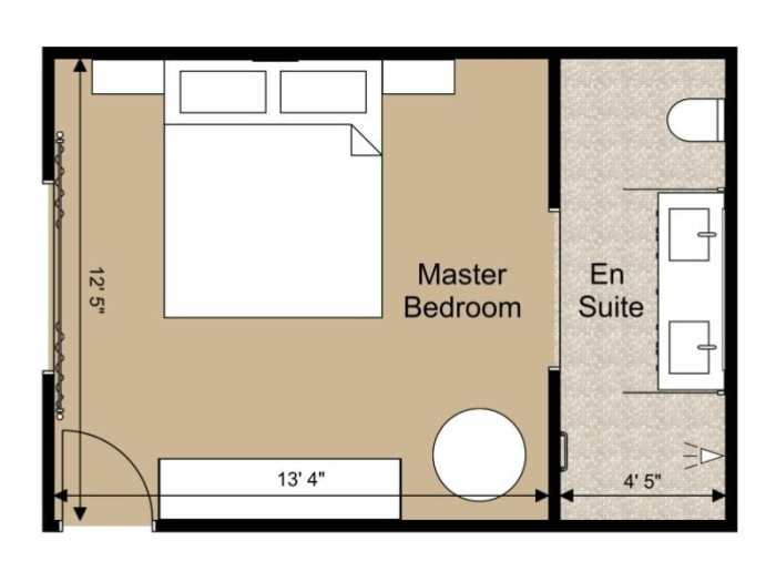 Master bedroom design plan