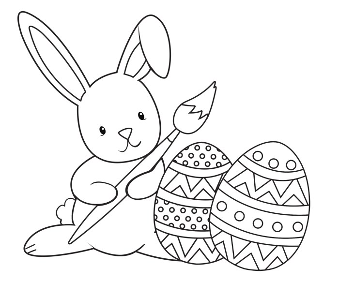 Easter kids coloring pages