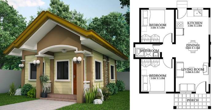 2 bedroom 1 bath house design