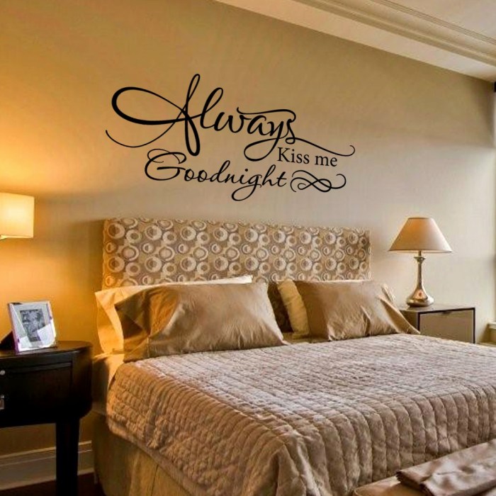 Romantic bedroom wall design