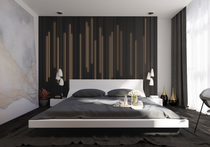 Bedroom accent wall design ideas