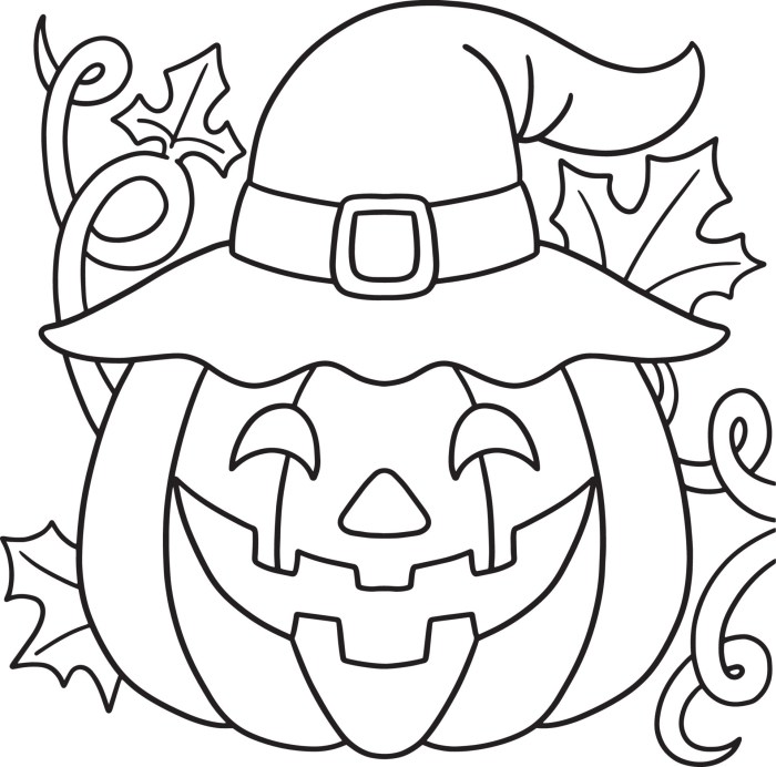 Halloween coloring page for kids