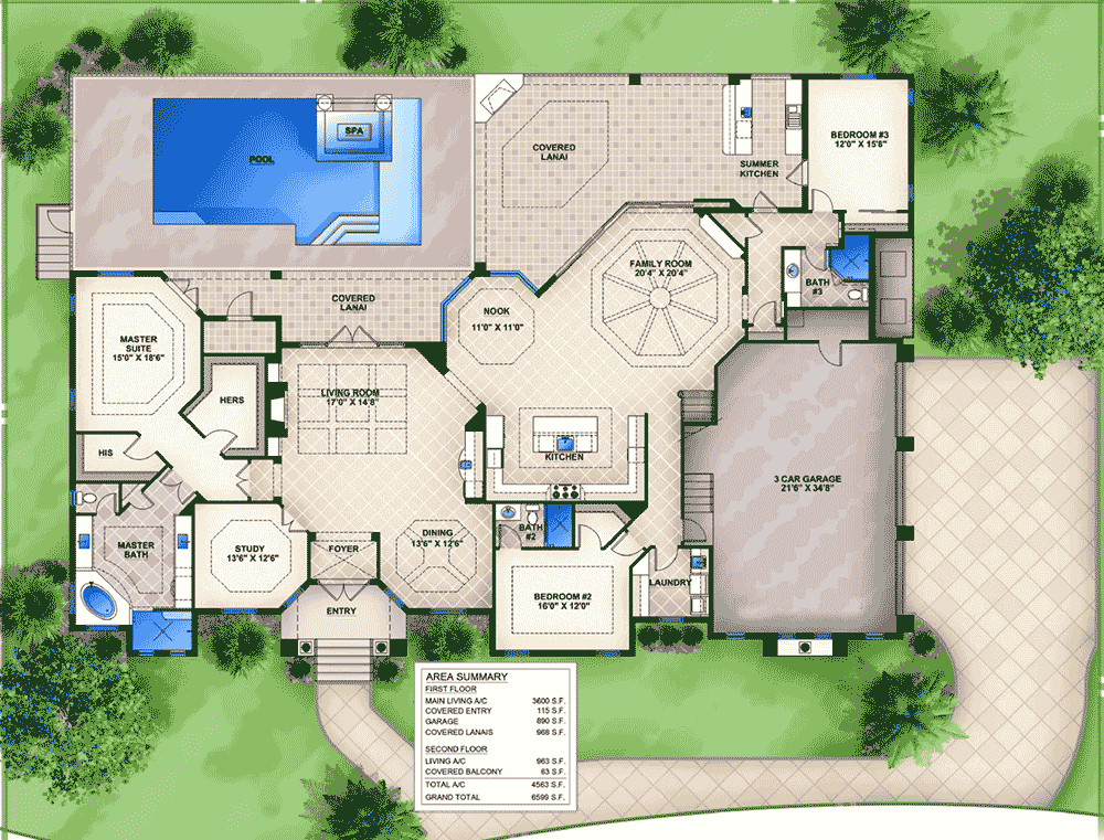 5 bedroom house plan design