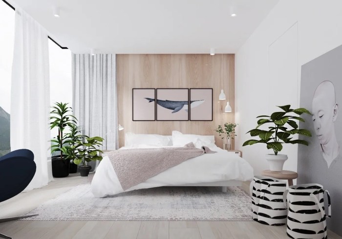 Modern minimalist bedroom design